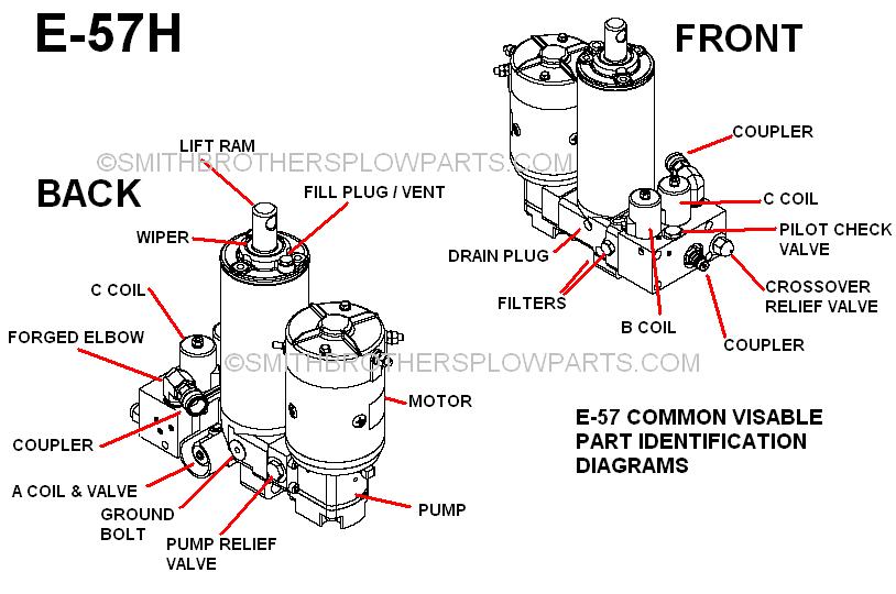 Meyer E-57 and Meyer E-57H parts diagram